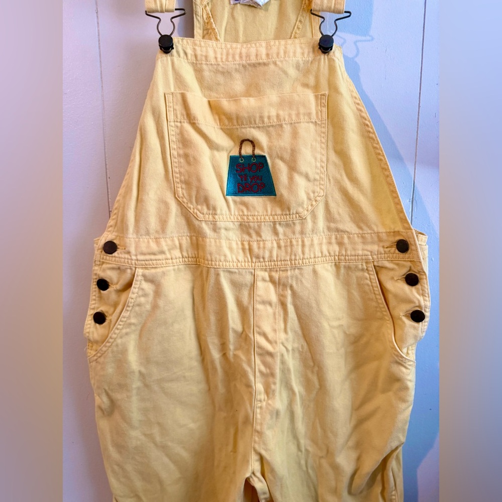 Yellow Women's Denim Overalls - Picture 2 of 10